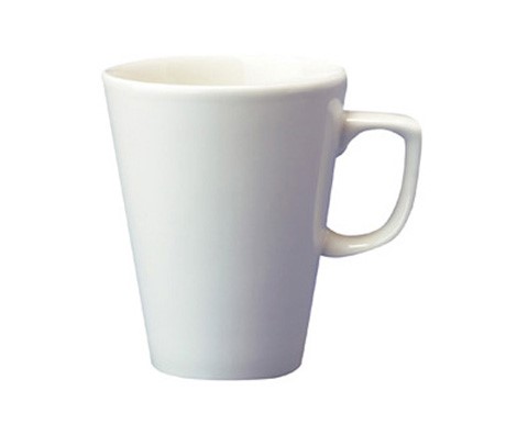 12oz Churchill White Cafe Latte Mug - Click Image to Close